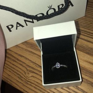 Pandora tear drop ring